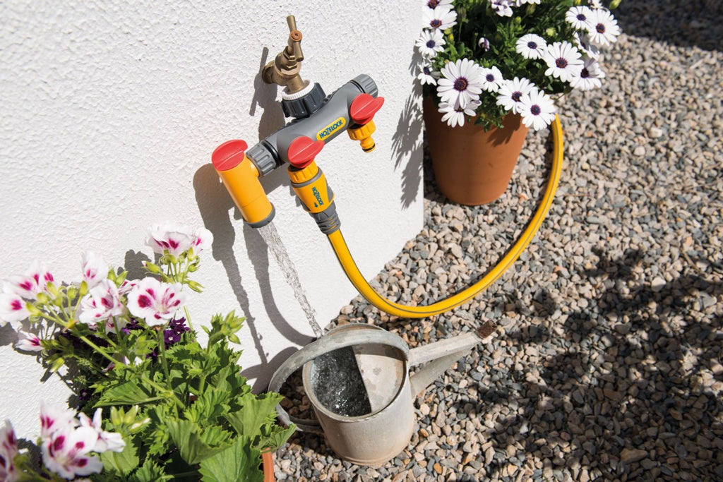 Hozelock-Flow Max 2 Way Tap Connector