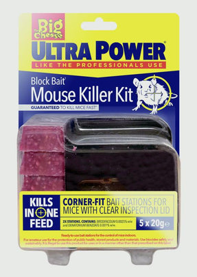 The Big Cheese-Ultra Power Block Bait² Mouse Killer Station Refills