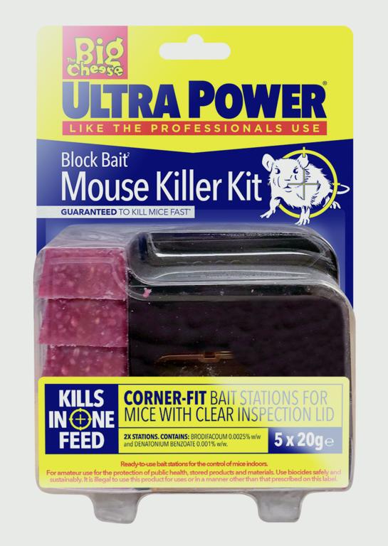 The Big Cheese-Ultra Power Block Bait² Mouse Killer Station Refills