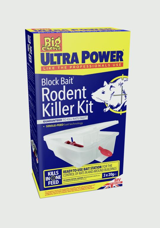 The Big Cheese-Ultra Power Block Bait Rodent Killer Kit