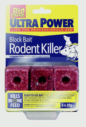 The Big Cheese-Ultra Power Block Bait Rat Killer² Station Refills
